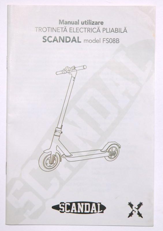 MANUAL UTILIZATOR TROTINETA FS08B