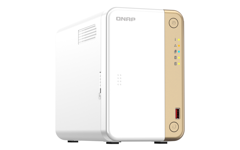 NAS QNAP 262 2-Bay, CPU Intel Celeron N4505 2-core/2-thread processor