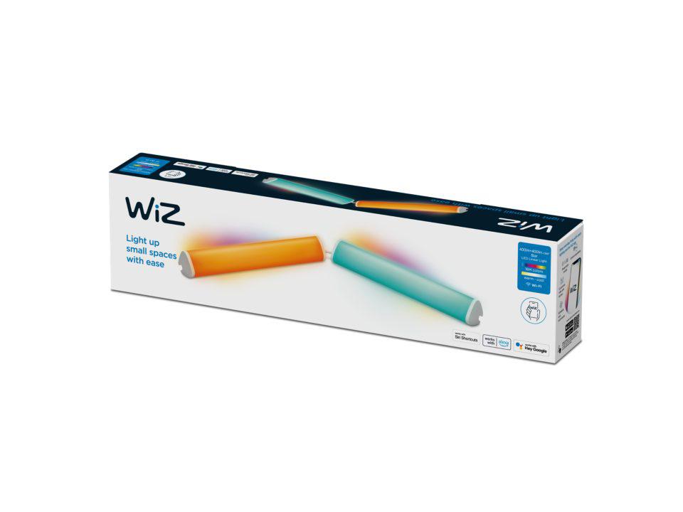 Pachet 2 Lampi LED RGB inteligente WiZ Bar Linear Light, - imagine 3