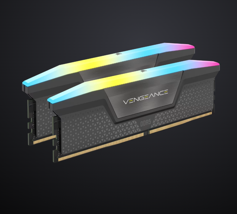 Memorie RAM Corsair Vengeance RGB, 32GB DDR5, 6000MHz, CL38
