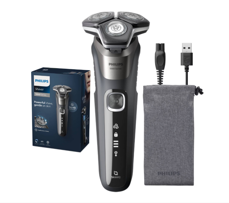 Aparat de barbierit PHILIPS Shaver Seria 5000 S5887/10, barbierit umed/uscat,