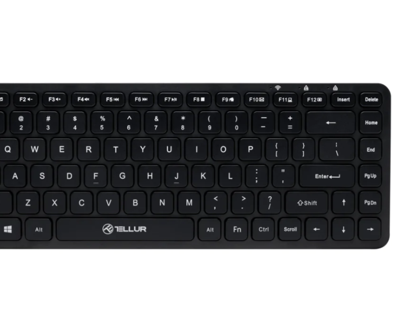 Tastatura Tellur Mini, Wireless, Negru