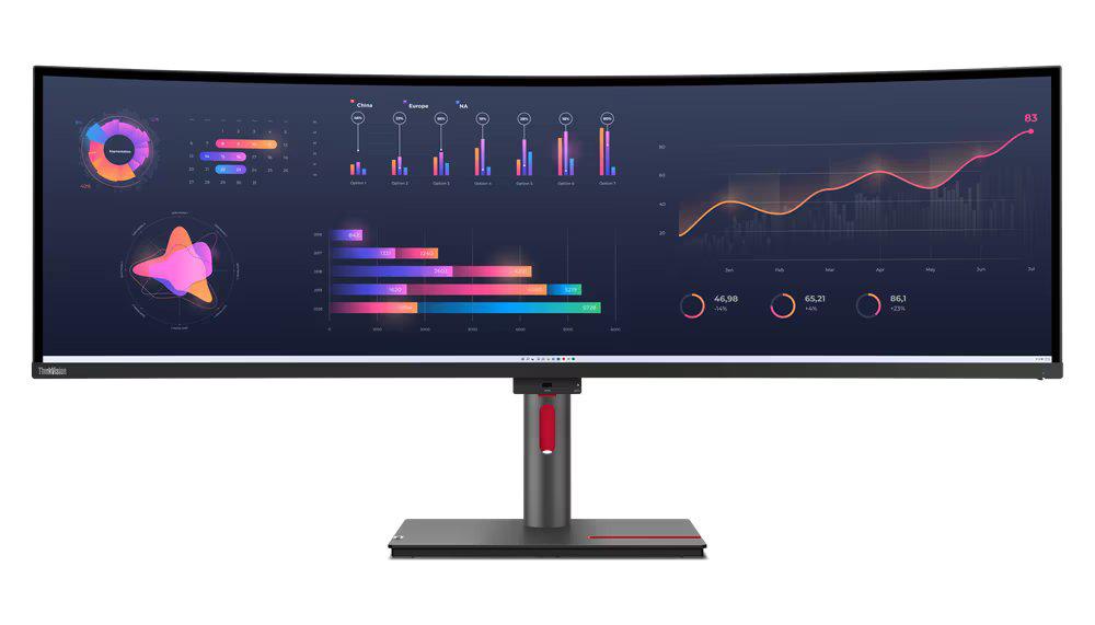 Monitor Lenovo ThinkVision P49w-30, 49'' IPS, DQHD (5120x1440), Anti- glare,