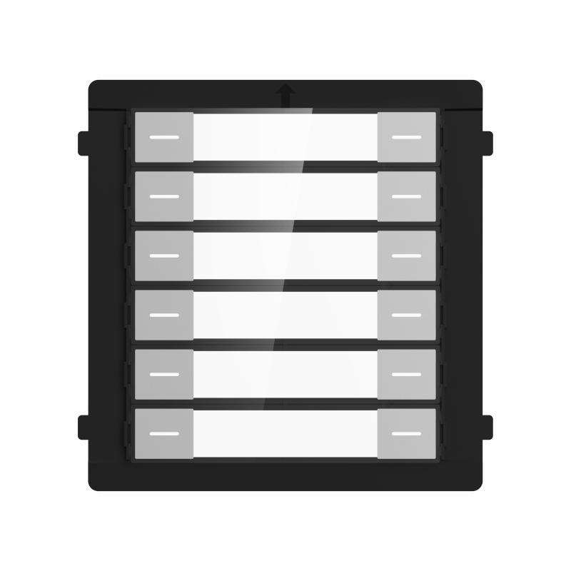 Modul de extensie videinterfon cu 12 butoane de apelare Hikvision