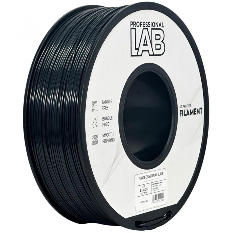 Filament 3D Proffesional Lab, Diamentru 1.75mm, Greutate: 1KG, Culoare: Negru,