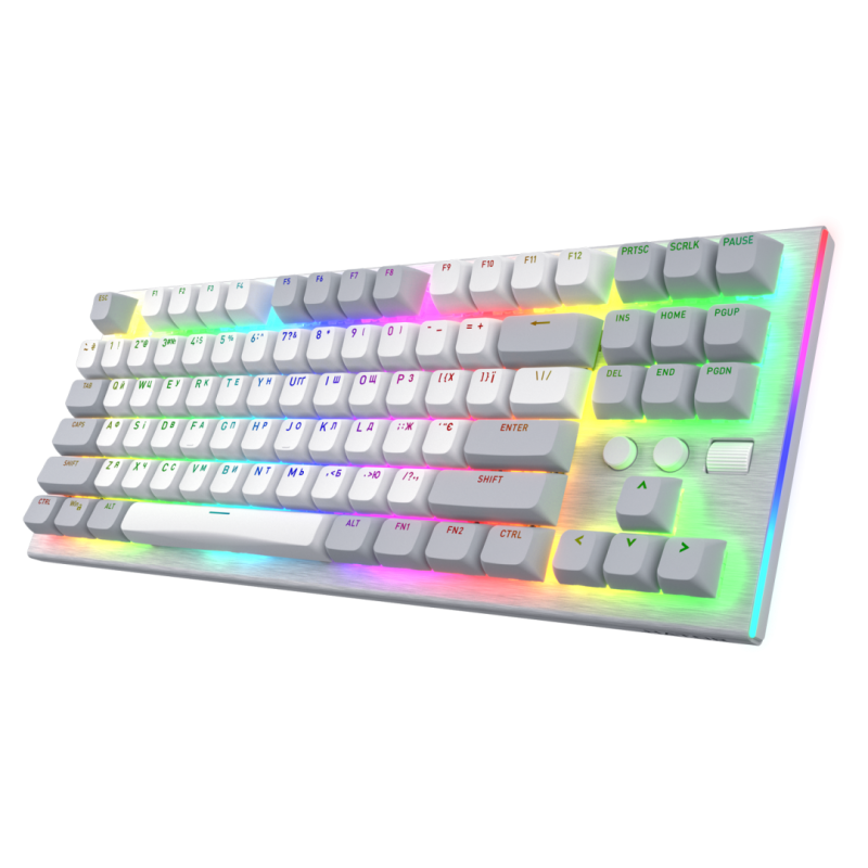 Tastatura Mecanica Gaming HATOR Gravity TKL, RGB, USB, Alb