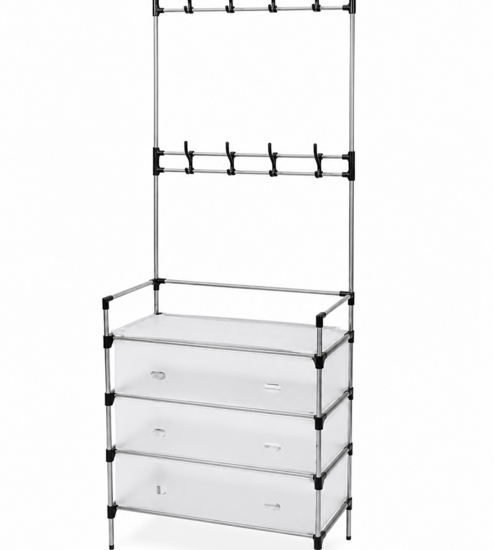 Suport pentru incaltaminte cu sertare 58x28x153 cm