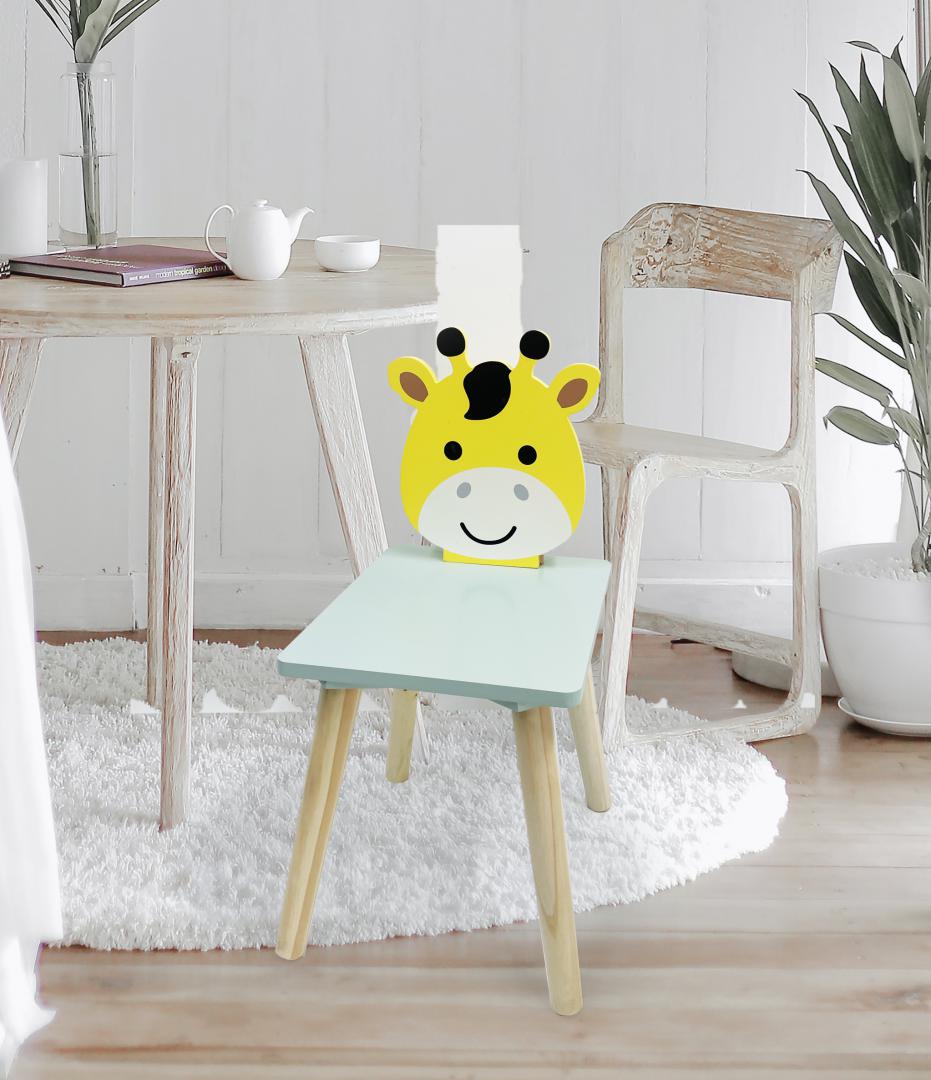Scaun copii, MDF,design girafa, U-Grow - imagine 3