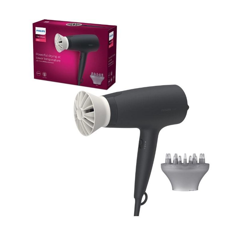 Uscator de par PHILIPS Seria 3000 BHD302/30, 1600W, Accesoriu Thermo