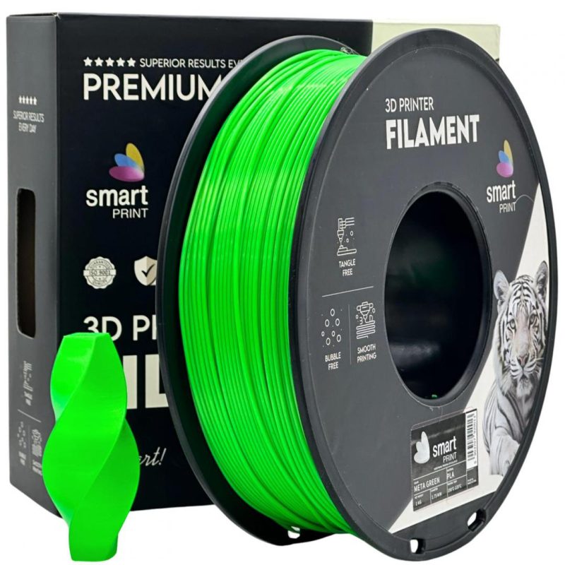 SMART PRINT 3D FILAMENT 1KG PLA META GREEN, Diametru: 1.75mm,