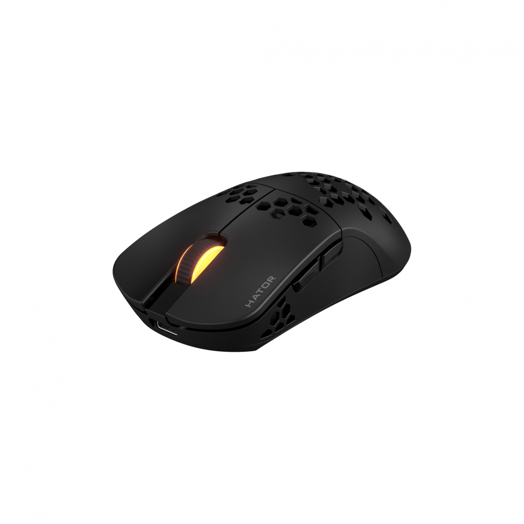 Mouse Gaming Wireless Hator Stellar Pro Wireless, 26000 DPI, negru