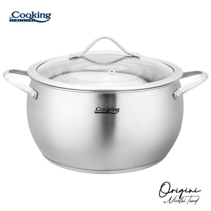 SEMIOALA INOX+CAPAC 24X13.5 CM, 6L, NICOLAI TAND, ORIGINI, COOKING BY
