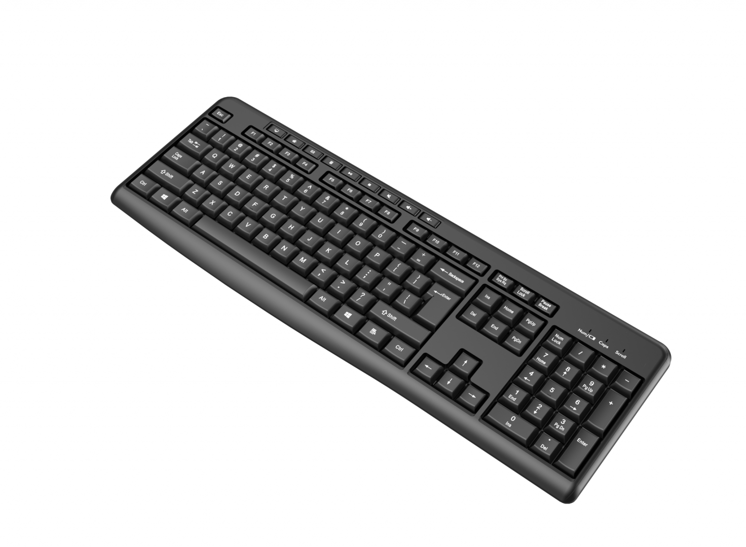 Tastatură wireless 2.4G SRXK-SKB706W, Tastatură: cu rând independent de taste - imagine 5