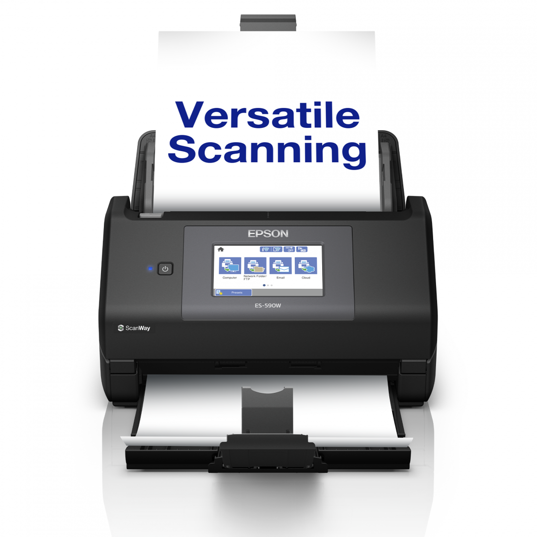 Scanner Epson WorkForce ES-590W, A4, Automat, Sheetfed, USB + WLAN - imagine 3