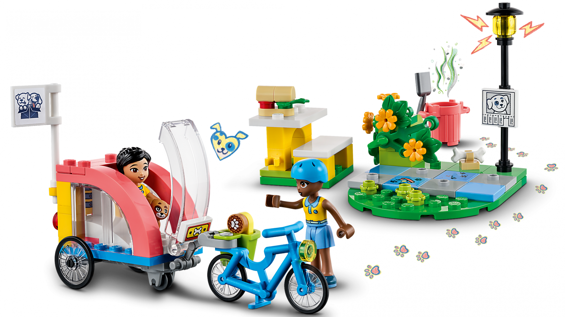 BICICLETA PT.SALVAREA CAINILOR,LEGO41738 - imagine 5