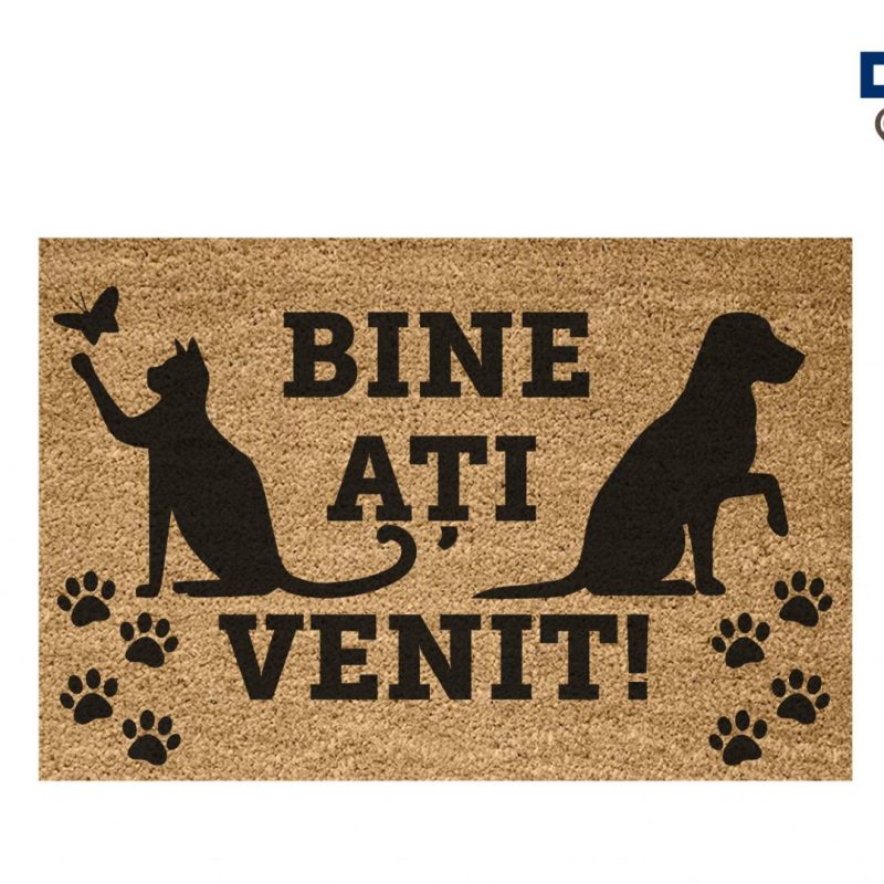 COVORAS INTRARE ANTIDERAPANT 60X40 CM, PAWS, HEINNER HOME