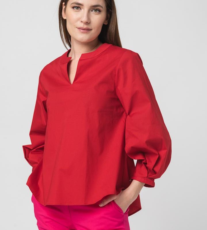 CAMASA CASUAL FEMEI RED XS