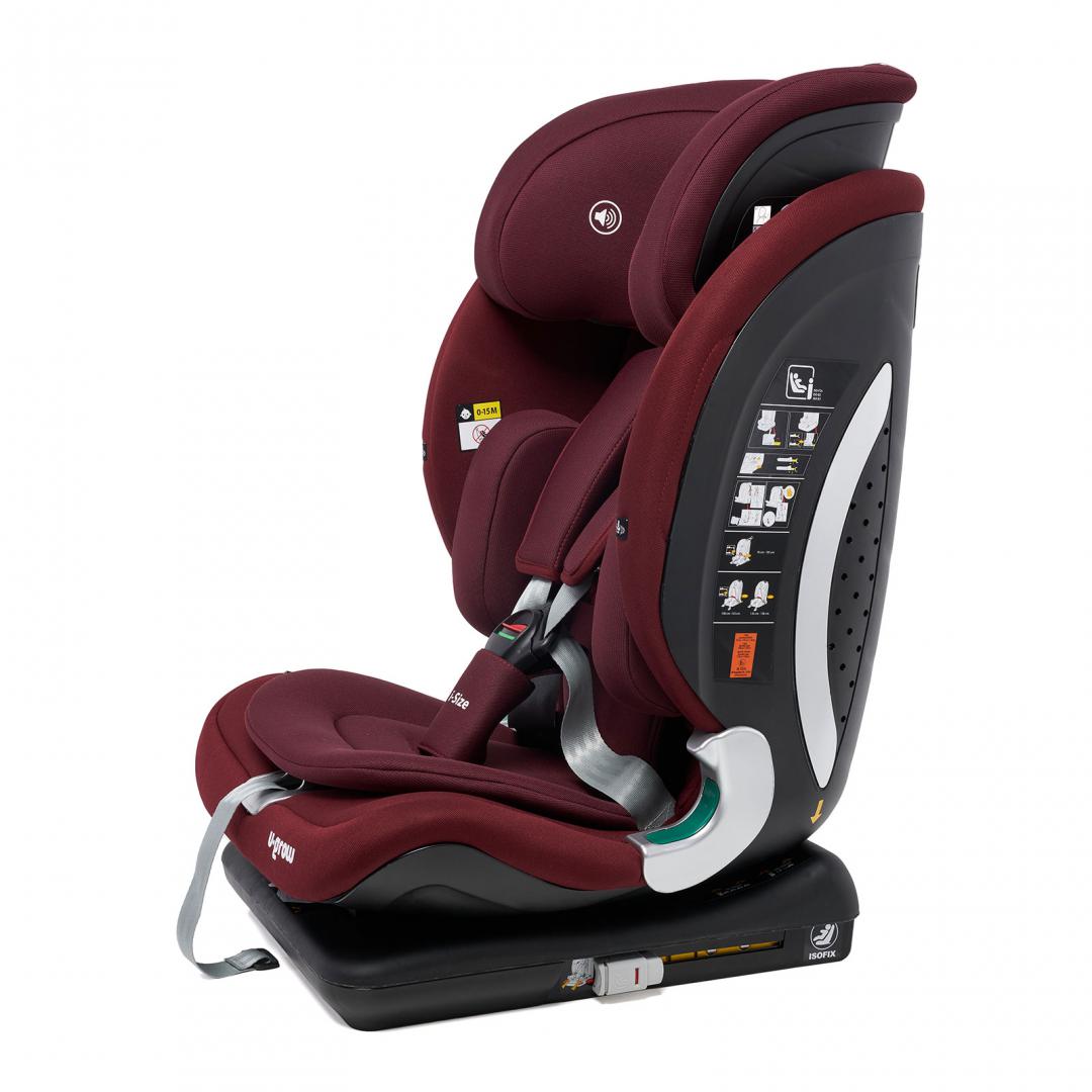 Scaun auto I-size U-Grow Goldfix Plus, isofix, 76-150 cm (9-36 - imagine 5