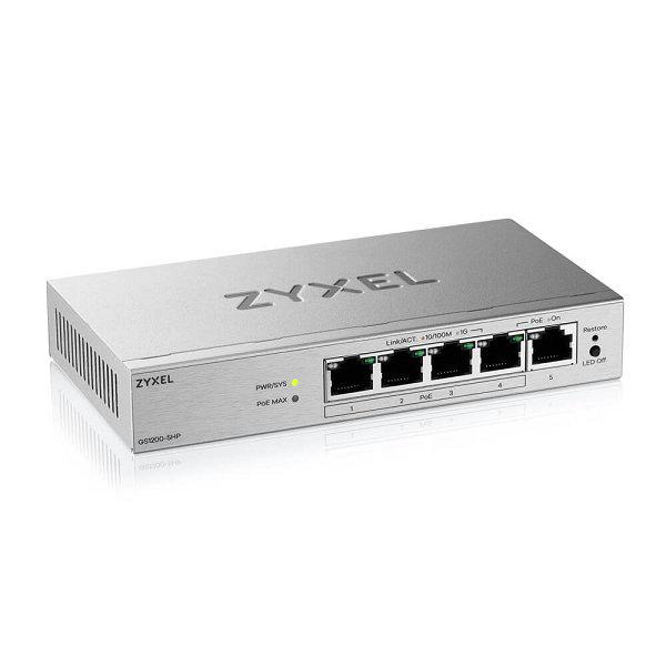 ZYXEL GS1200-5HPV3 5-Port Gigabit PoE Web-Managed Switch - imagine 6