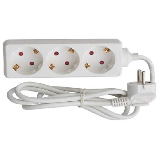 Prelungitor Bachmann SELLY 3xCEE7/3 PC, fara intrerupator, lungime cablu 1.5m,