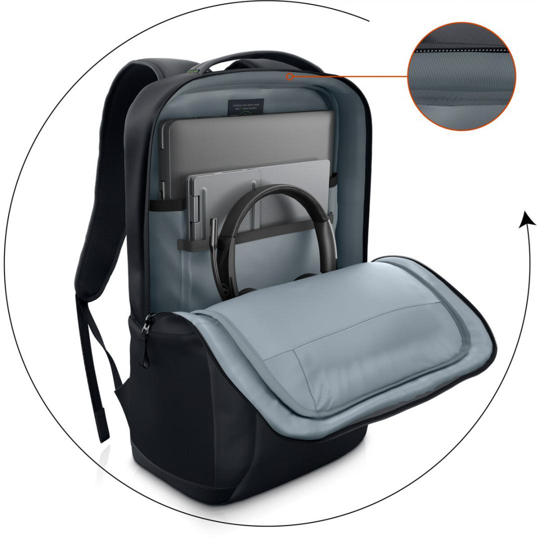 Rucsac laptop Dell EcoLoop Essential Backpack 16, Negru, 3 ani - imagine 6
