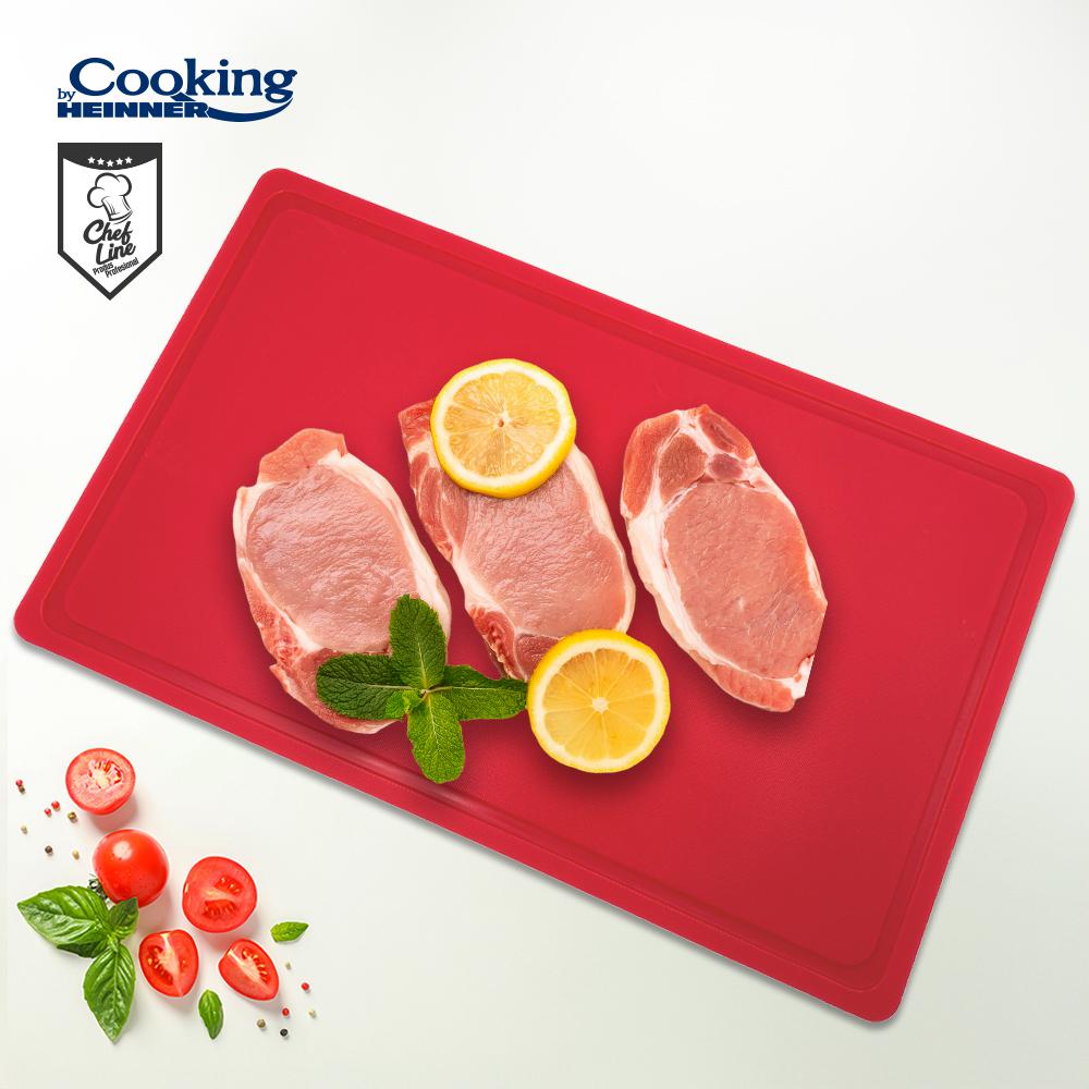 TOCATOR CU SANT HACCP GN1/1, 53X32.5X2 CM, ROSU, COOKING BY - imagine 3