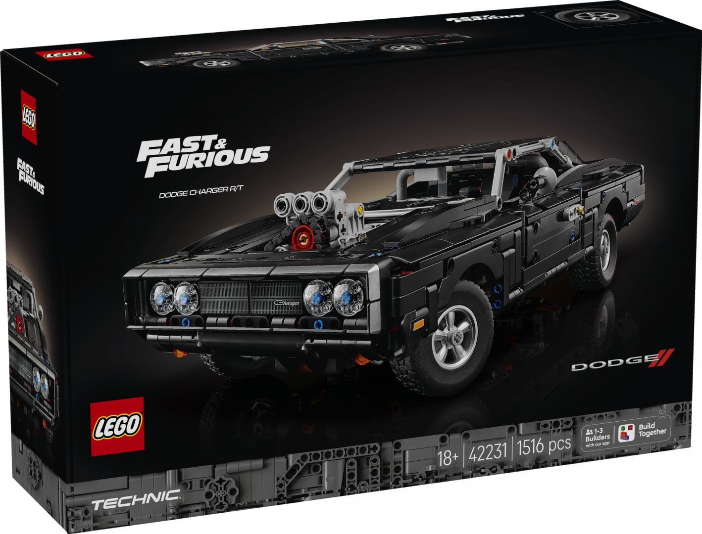 MASINA DODGE CHARGER R/T DIN FAST AND FURIOUS LEGO42231 - imagine 4