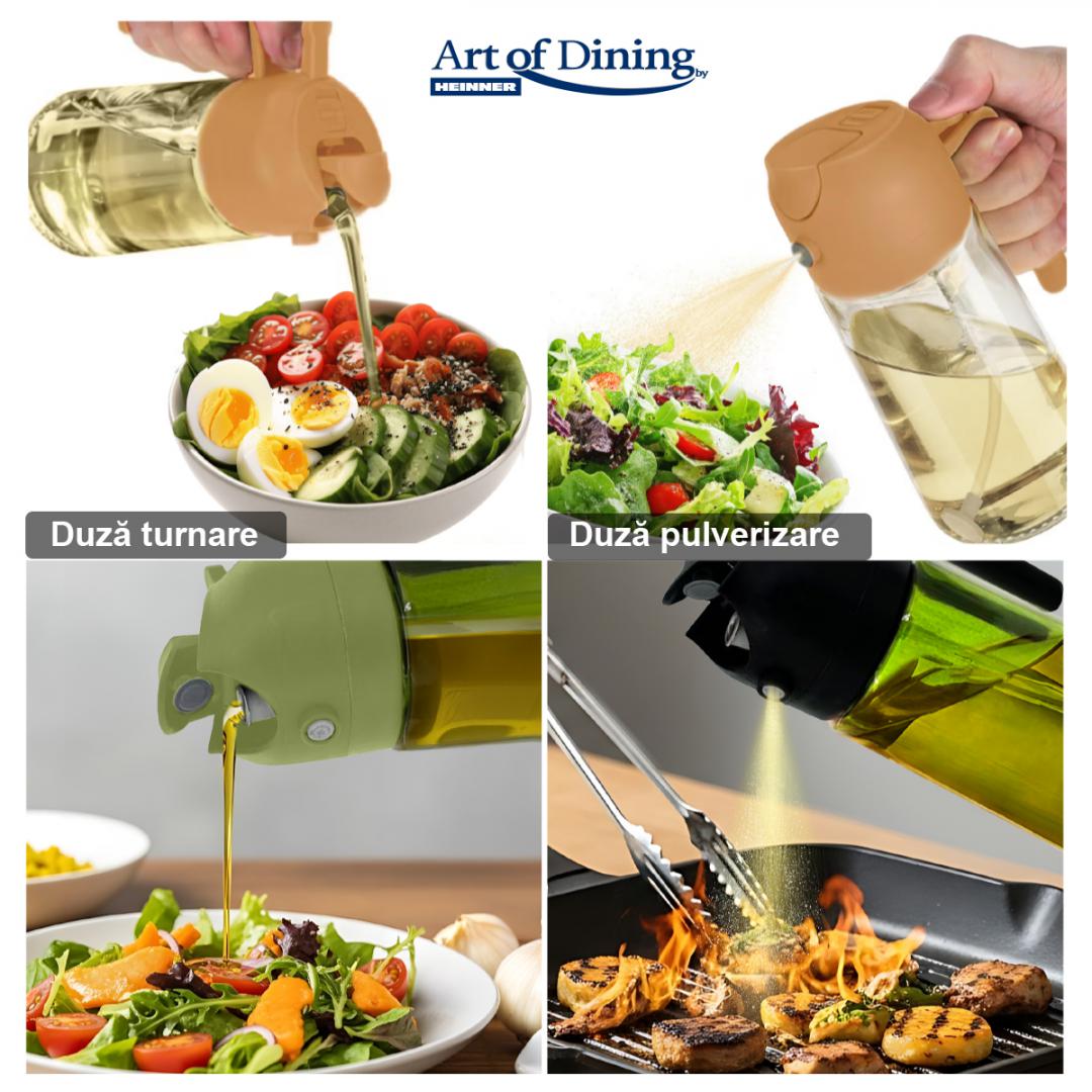 PULVERIZATOR ULEI/OTET 450ML, 2 IN 1, NEGRU, ART OF DINING - imagine 4