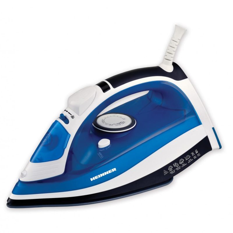 Fier de calcat Azuritte Heinner HSI-2400AZ, talpa din ceramica, auto-