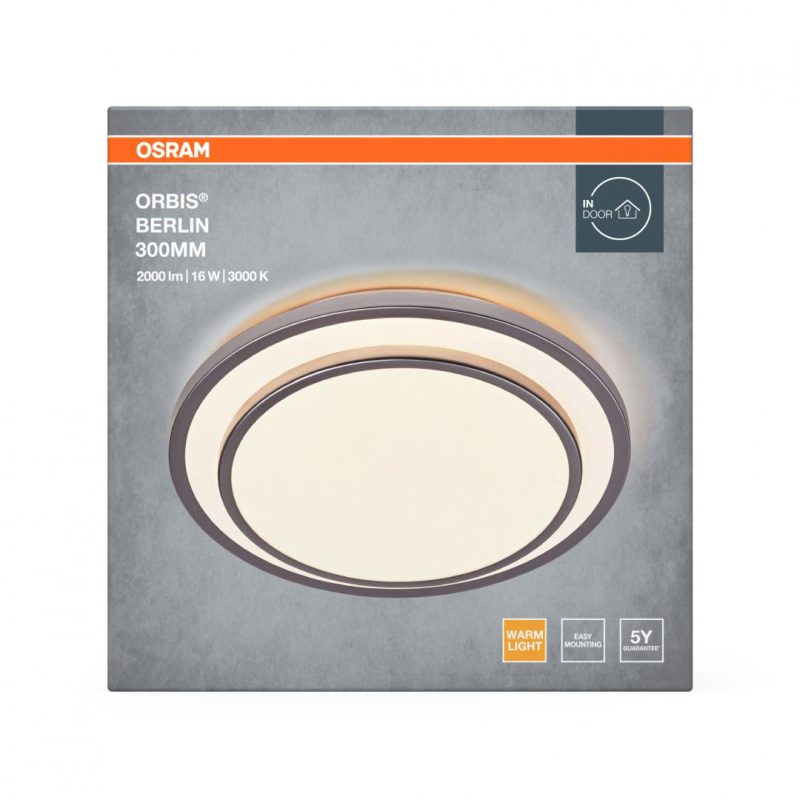 Plafoniera LED OSRAM Orbis Berlin 300, 16W, 2000 lm, lumina
