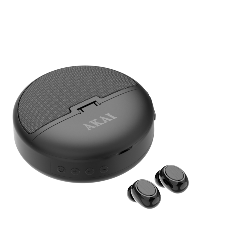 Casti In-ear AKAI BTE-J500BT, Wireless, Negru