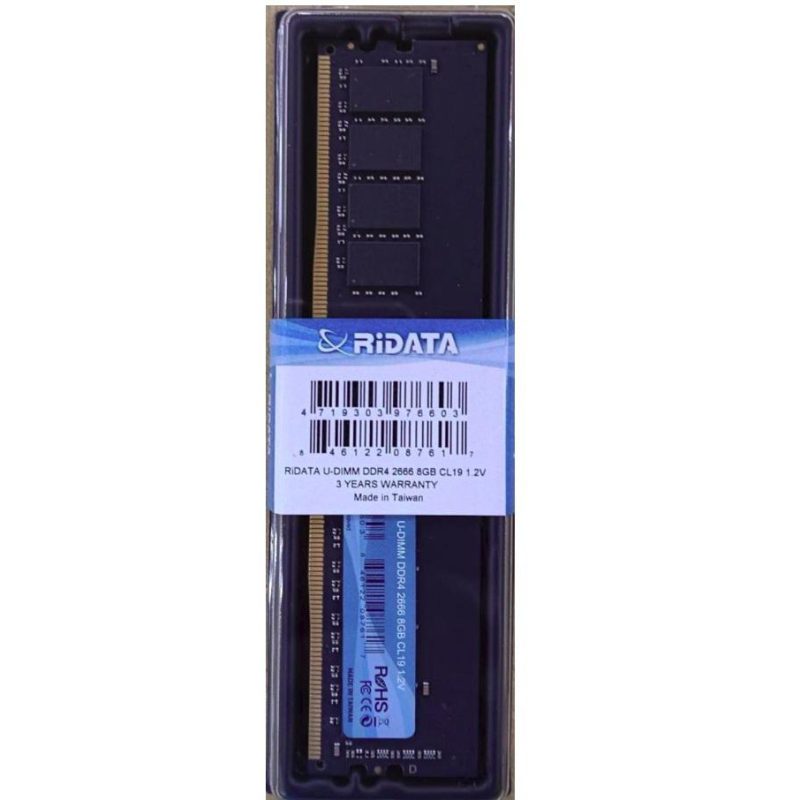 Memorie RAM Ridata Ritek DDR4 8GB 2666Mhz CL 19 1.2V