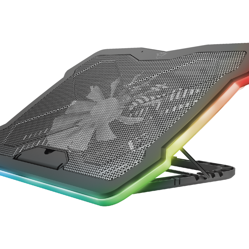 Stand racire Laptop Trust GXT 1126 Aura Multicolour-illuminated, negru
