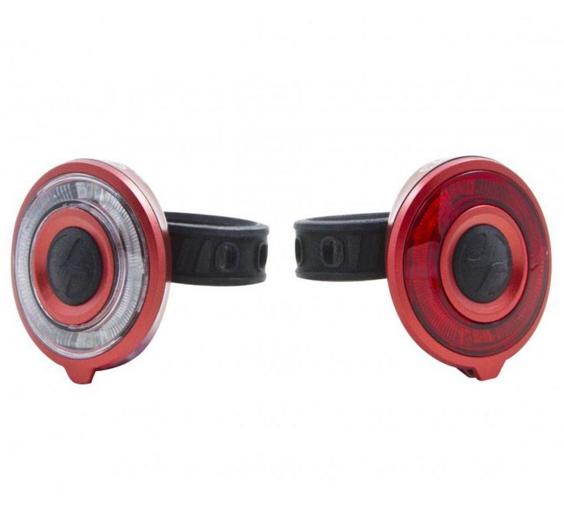 Set lumini far+stop, 2 LED-uri rosii, 2 LED-uri uri albe,