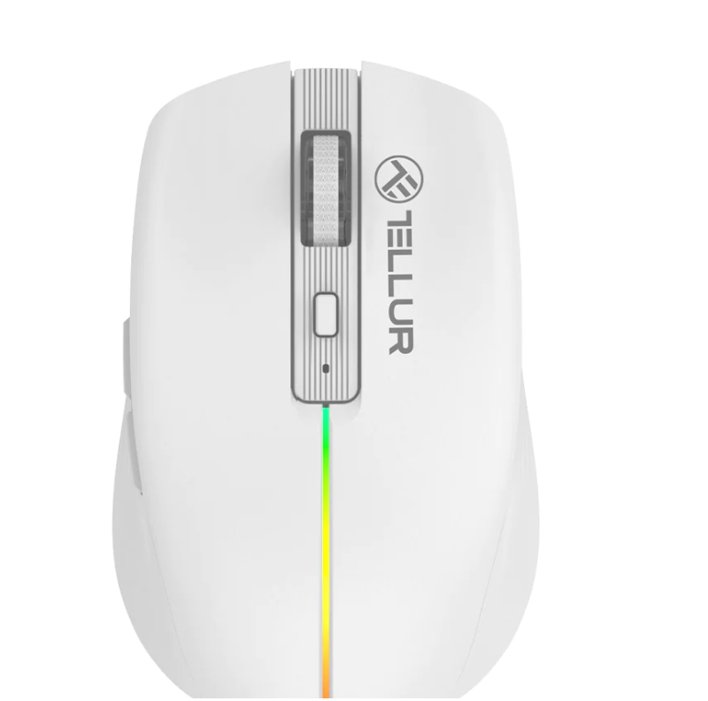 Mouse wireless Tellur Silent Click, interfata USB, rezolutie 1600 DPI,