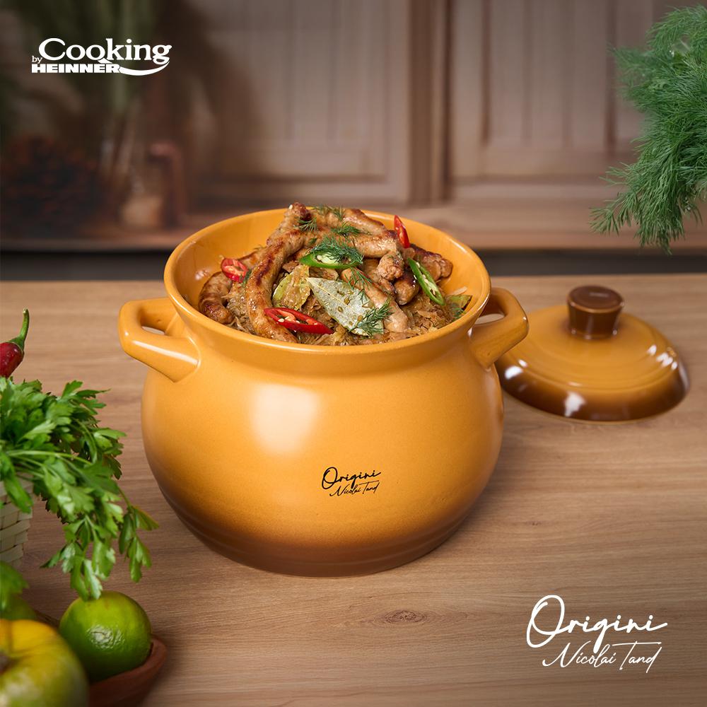 OALA CERAMICA CU CAPAC, 19x19.5 CM, 6 L, NICOLAI - imagine 10