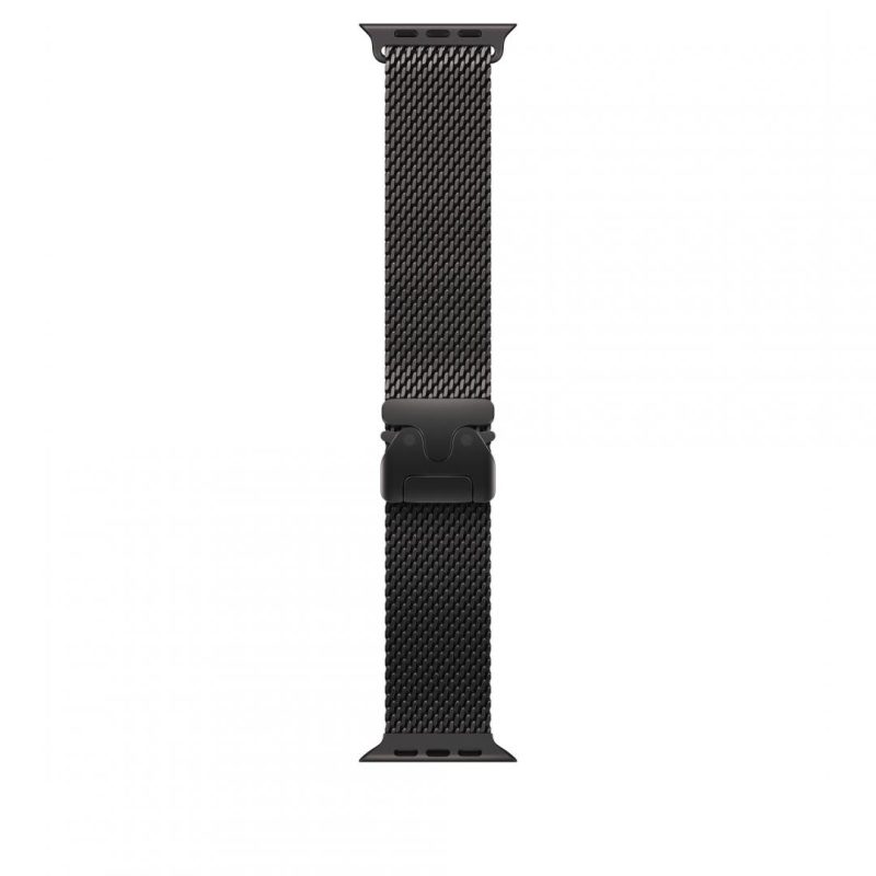Curea pentru Apple Watch 49mm Black Titanium Milanese Loop -