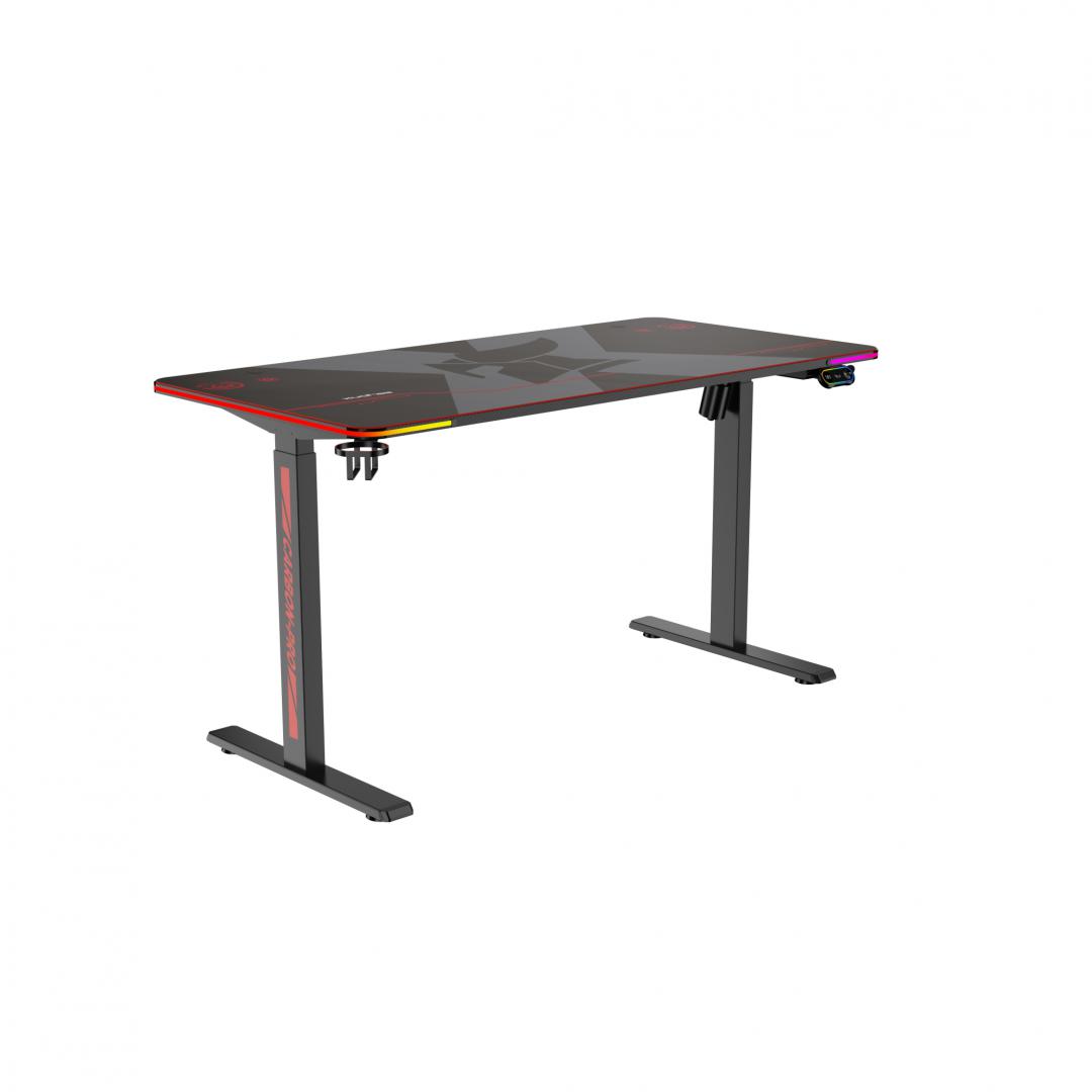 Birou electric Serioux Carbon Pro RGB, reglabil pe inălțime, Dimensiuni
