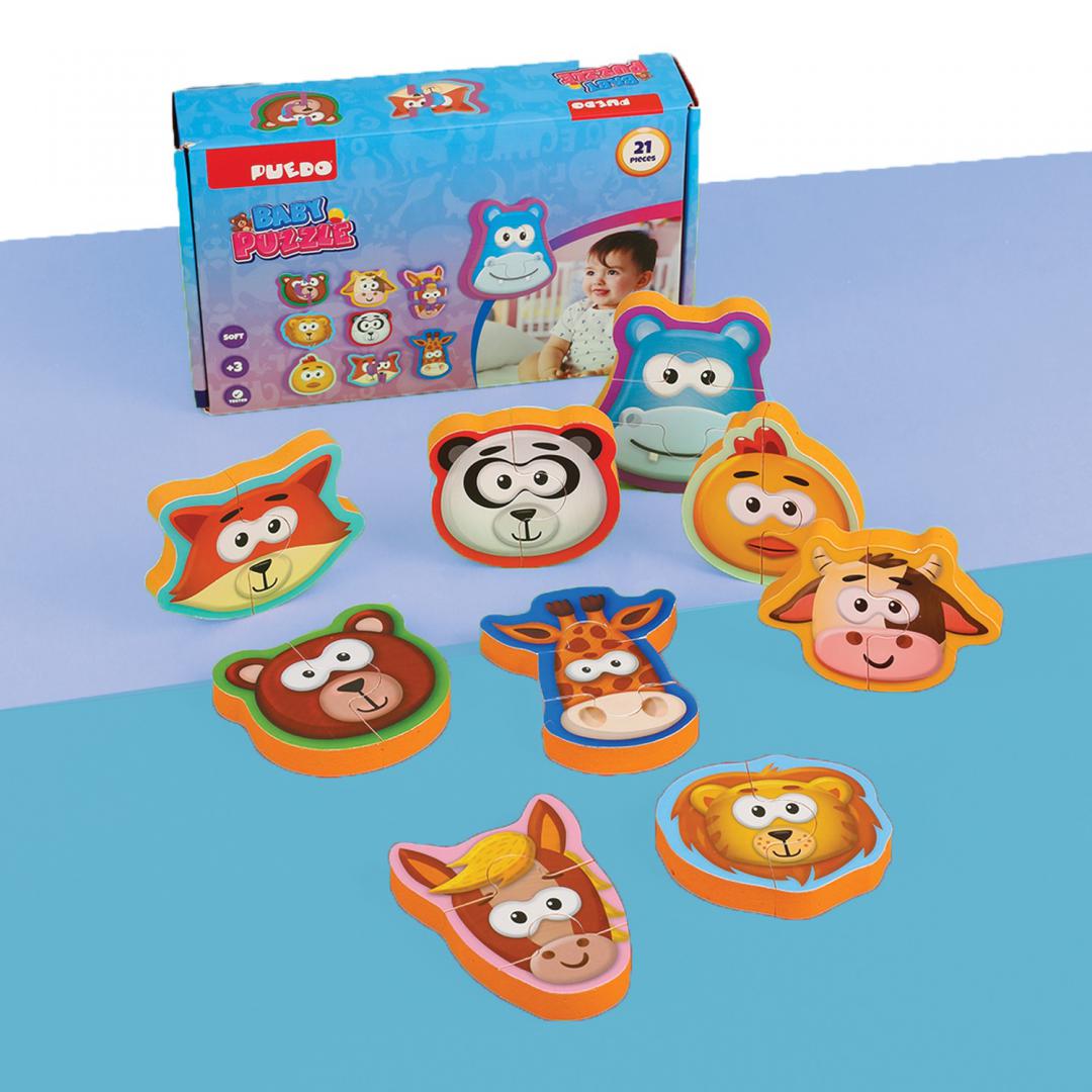 PUZZLE BABY DIN SPUMA EVA, 21 PIESE, PUEDO - imagine 4