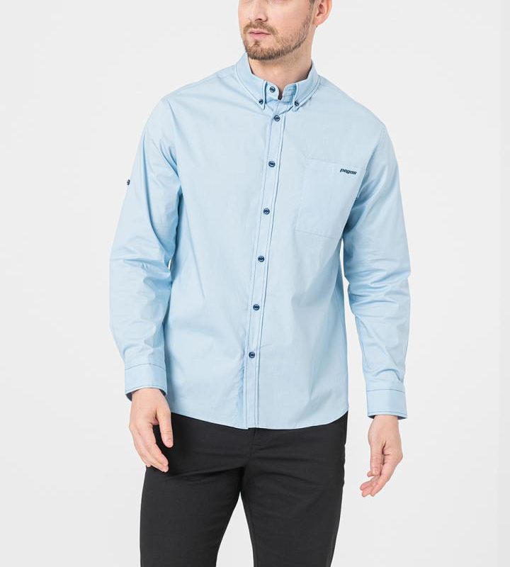 CAMASA CASUAL BARBATI LIGHT BLUE XXL