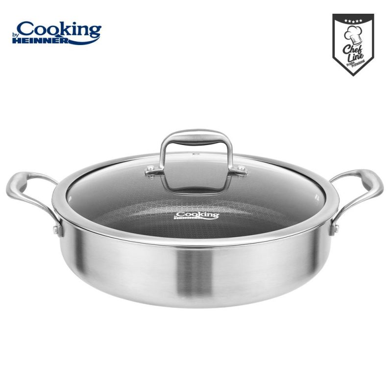CRATITA CU CAPAC, 30x7.8 CM, 4.8 L, TITANIUM3, COOKING BY