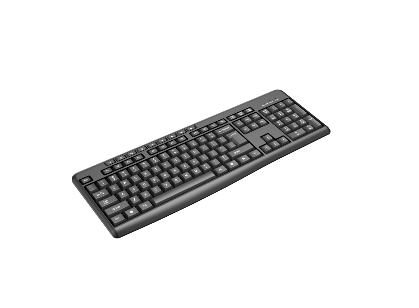 Tastatură wireless 2.4G SRXK-SKB706W, Tastatură: cu rând independent de taste - imagine 4
