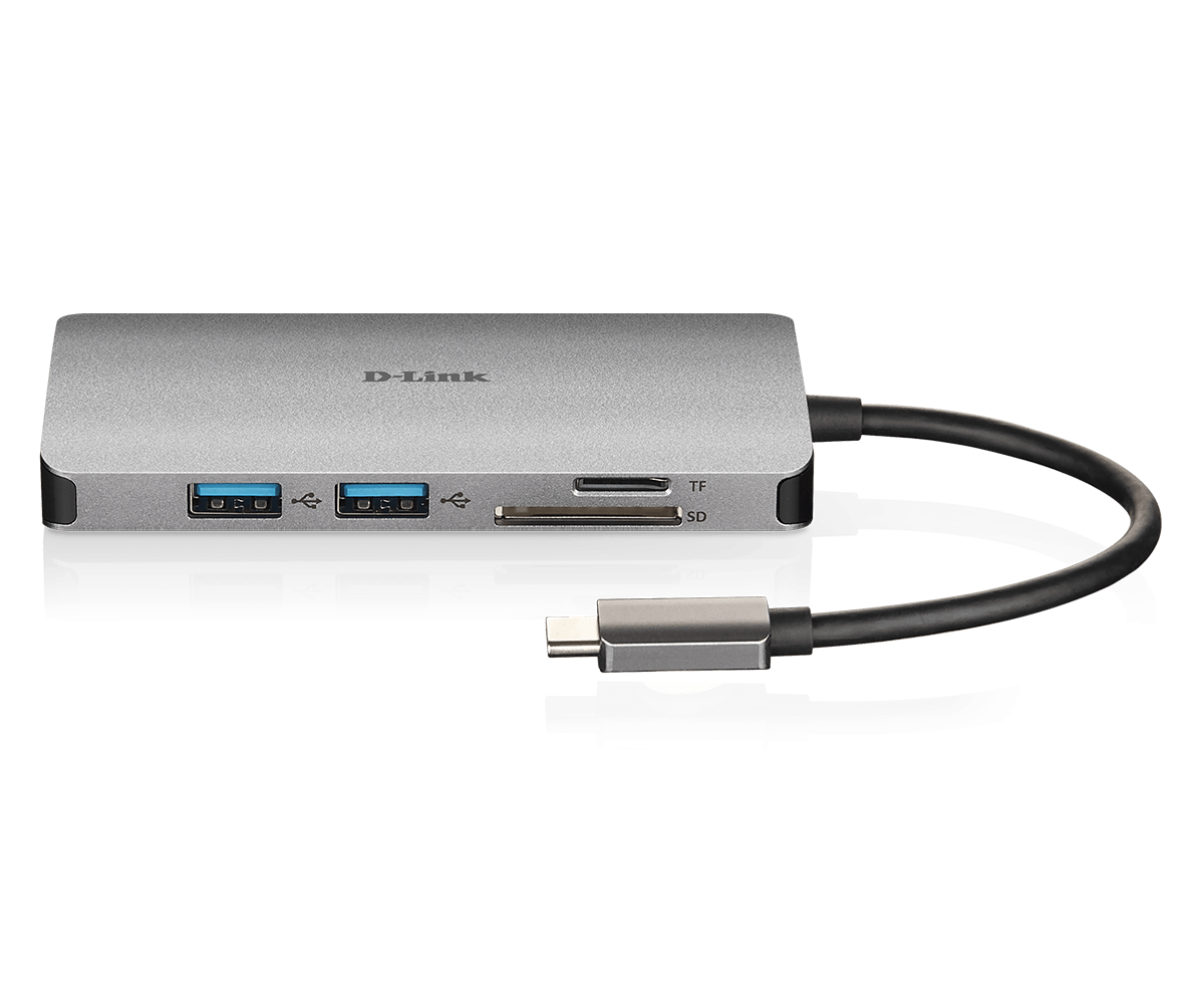 Hub USB DLINK DUB-M810, 8 porturi 3.0, gri - imagine 5