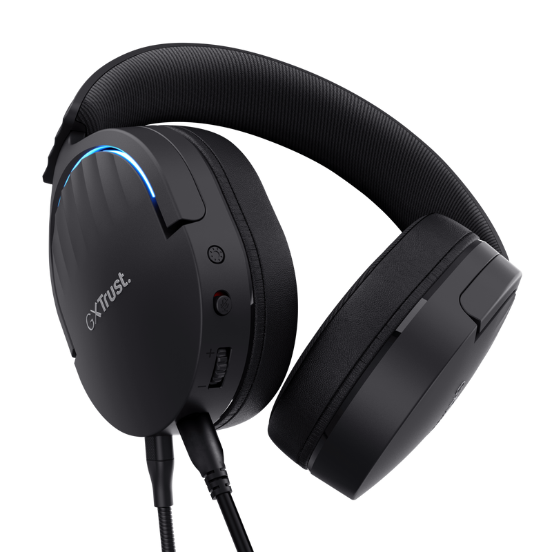 Casti gaming TrustGXT 490P Fayzo cu fir, interfata USB 2.0,