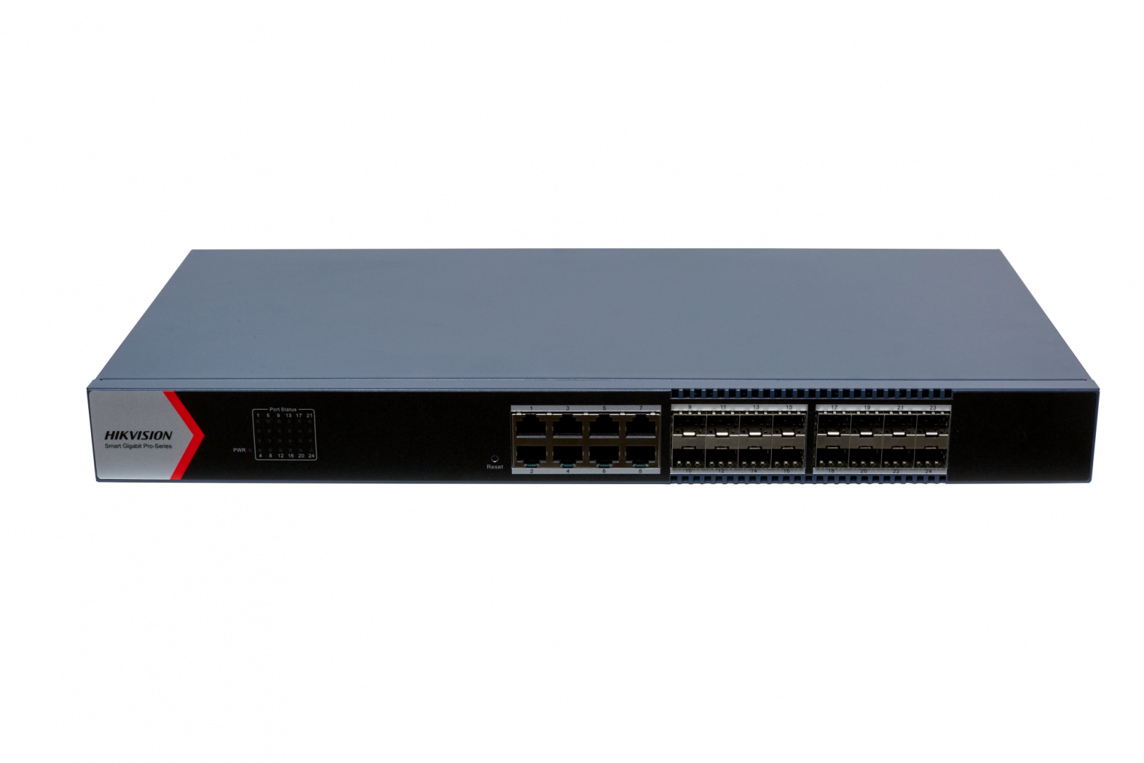 24 Port Aggregation Switch Hikvision DS-3E1524-SI-16F8T 8 x gigabit RJ45