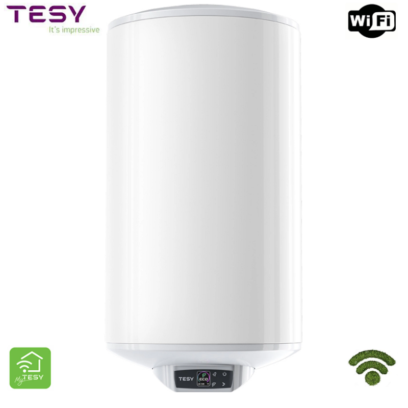 Boiler electric BiLight Cloud 100L, Wi-Fi, 2000W, LCD, montare verticala,