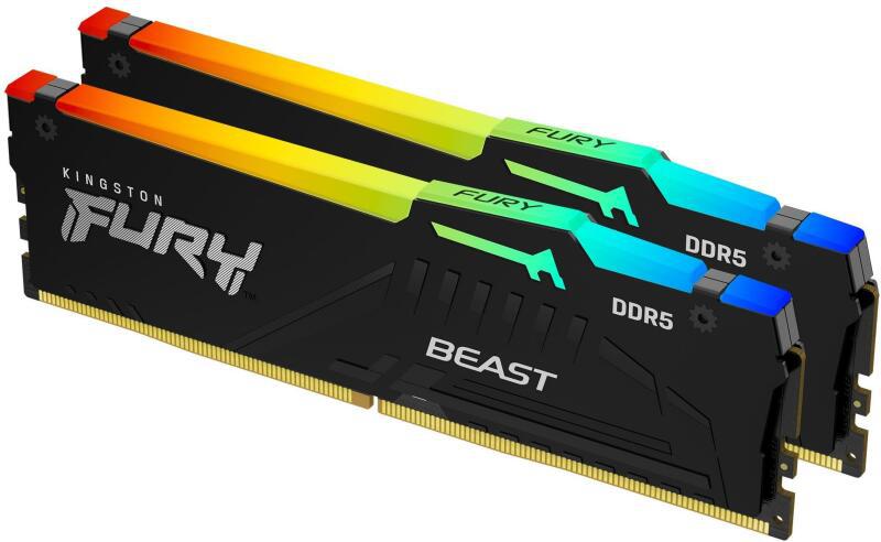 Memorie RAM Kingston FURY Beast RGB, 64 GB DDR5, 6000