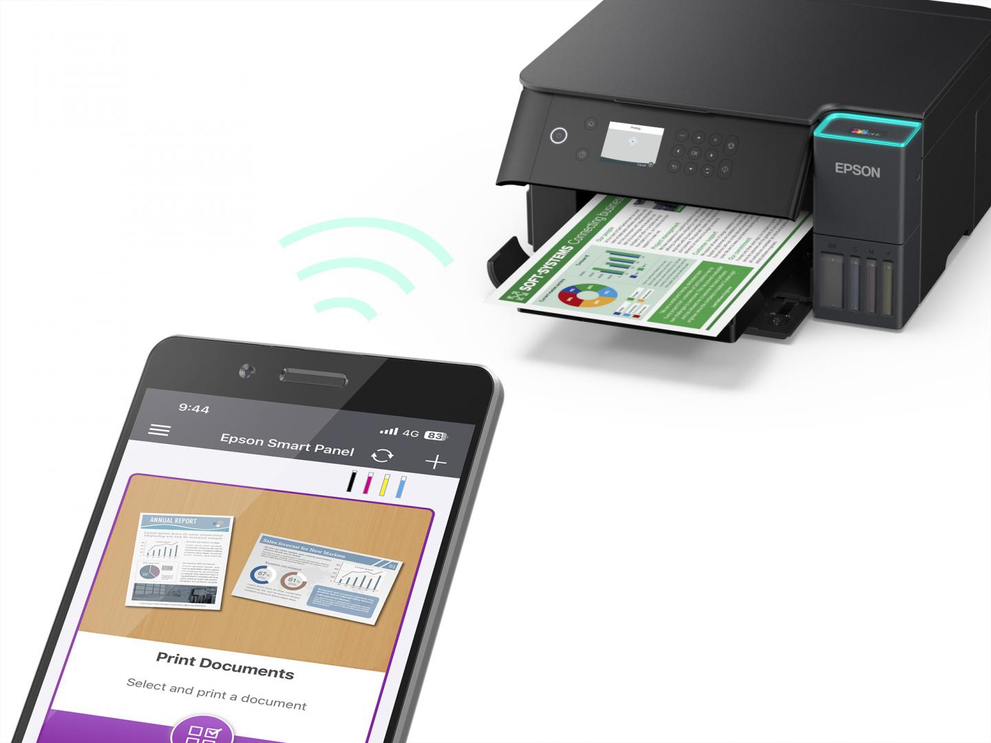 Multifunctional inkjet EPSON EcoTank L6360, CISS, format A4, Color, Duplex, - imagine 7