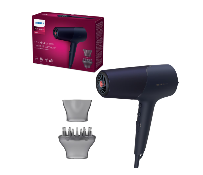 Uscator de par Philips BHD510/00, 2300W, tehnologie ThermoShield, ingrijire cu