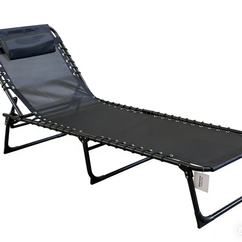 HEINNER SEZLONG REGLABIL 189*58*30CM, Black